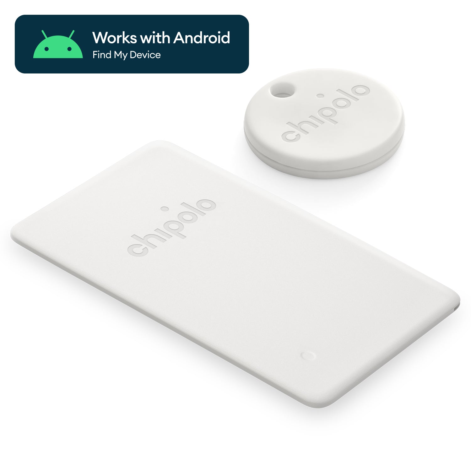 Chipolo Point Bundle ONE+Card for Google FindMy App White