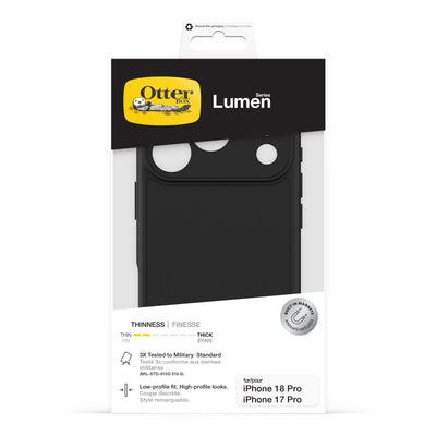 Photo of OtterBox Lumen Case Apple iPhone 18 Pro/17 Pro black in box