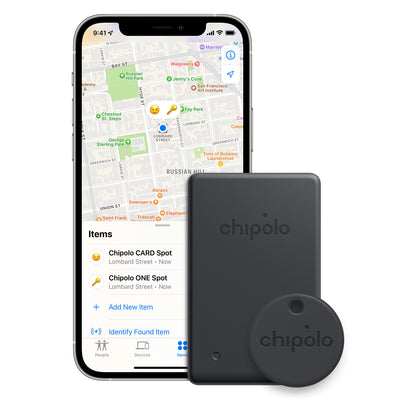 Chipolo Spot Bundle ONE+Card for Apple FindMy App Black