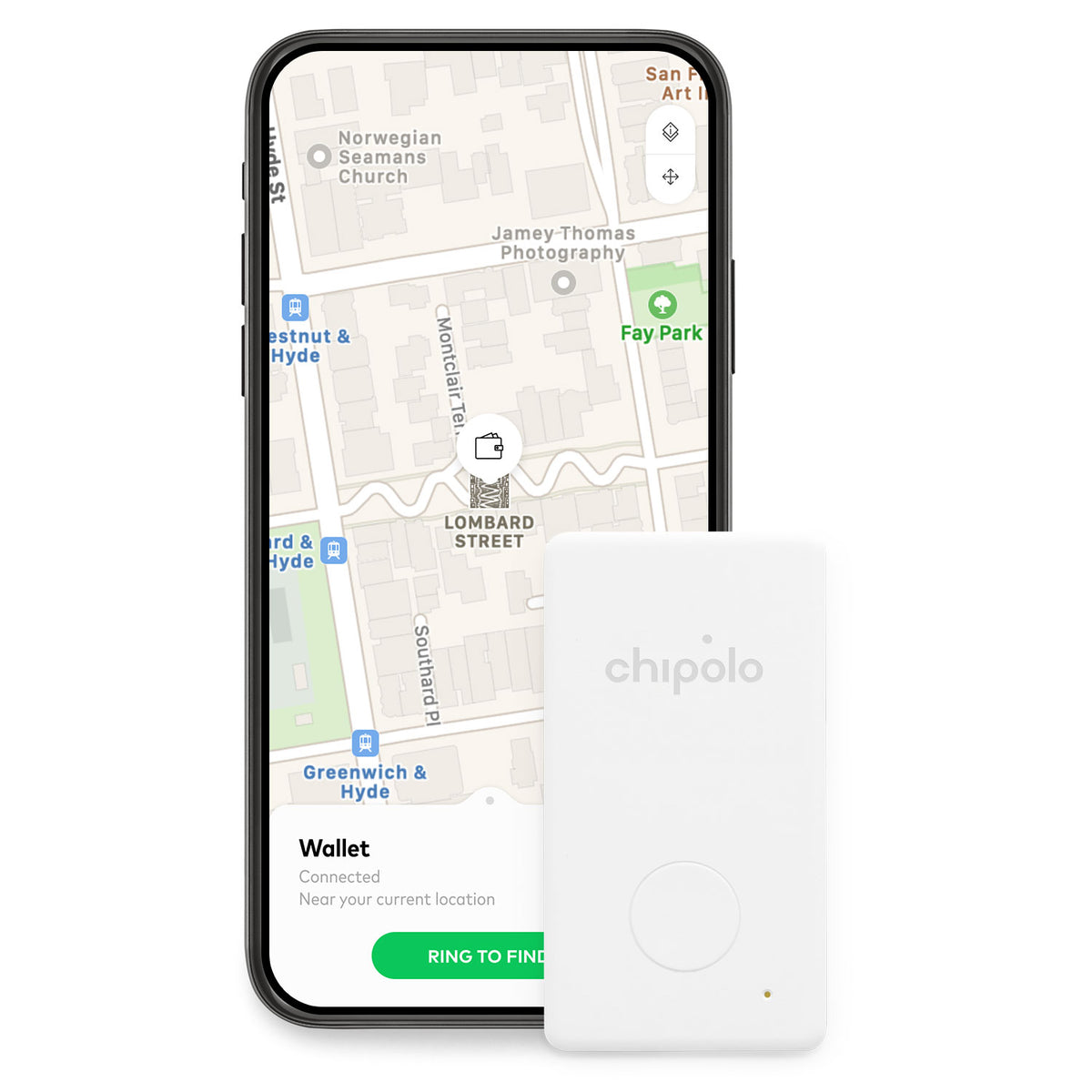 Chipolo CARD Single for Chipolo App White