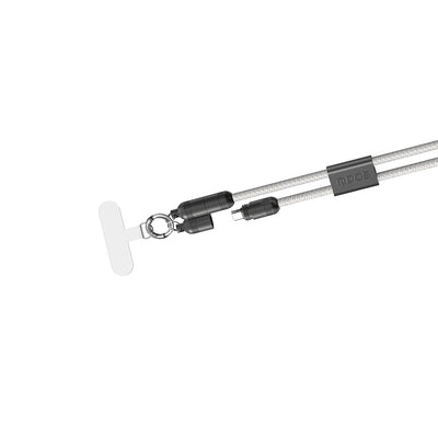 QDOS PowerLoop USB-C Cable/Lanyard White