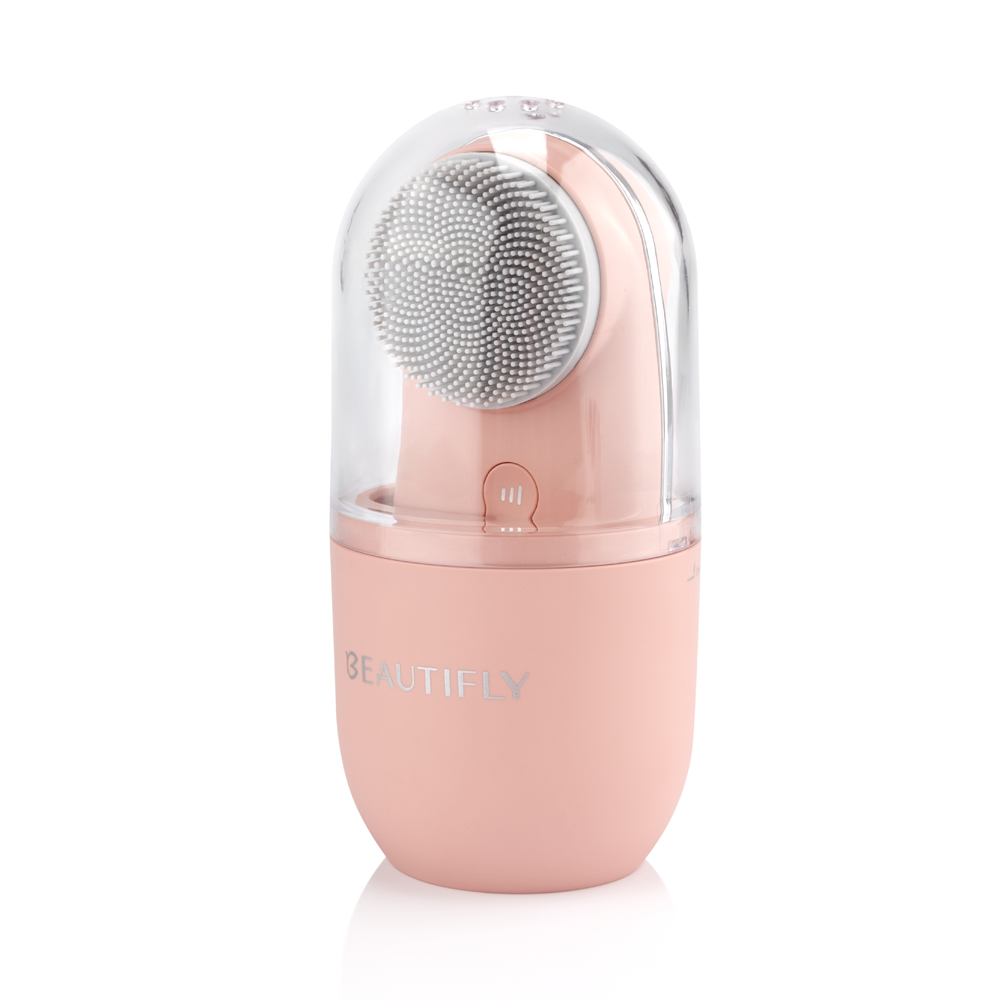 Beautifly Fresh Duo Care Blush Silicon Face Brush-Pink