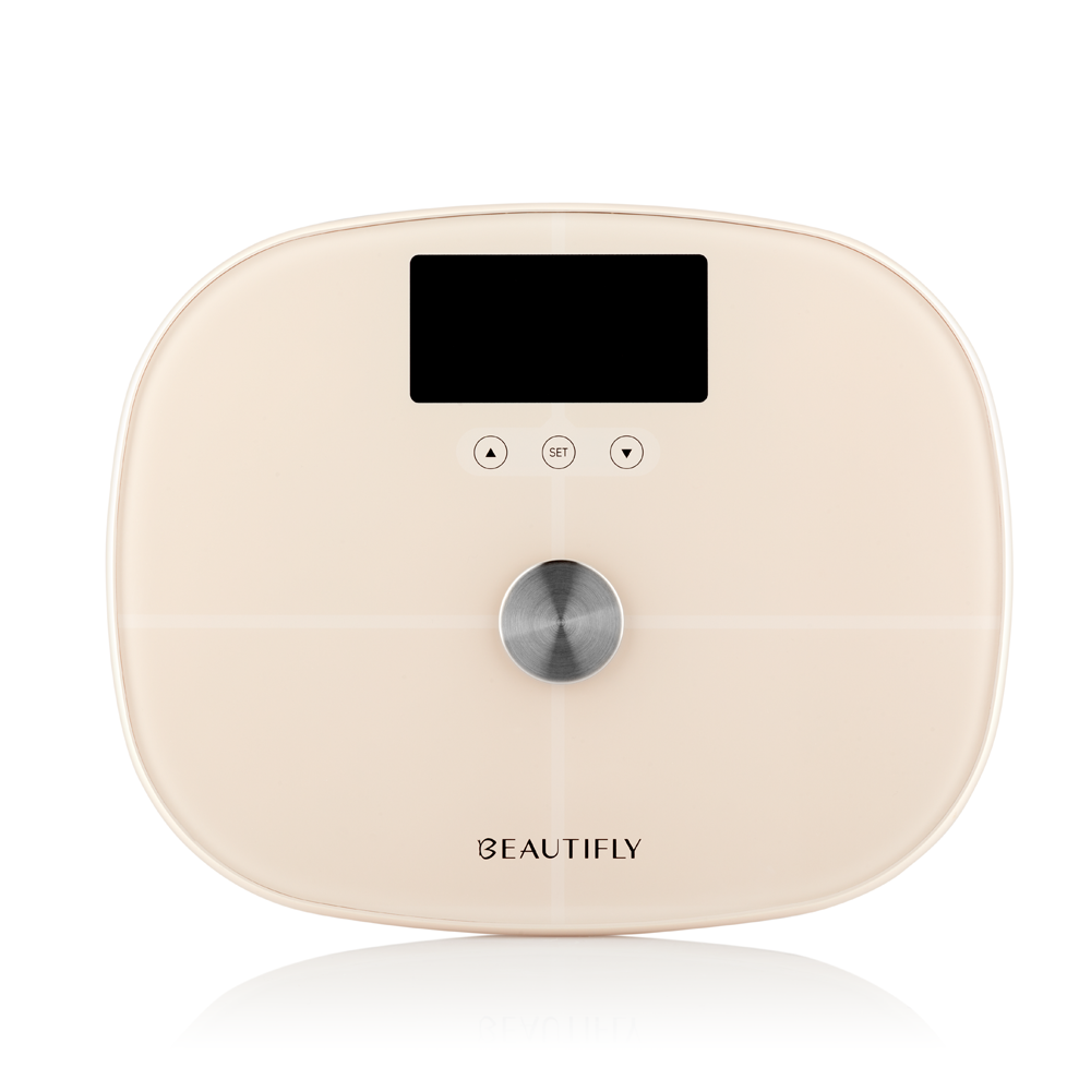 Beautifly SlimSense Bathroom Analytical Glass Scale-Beige