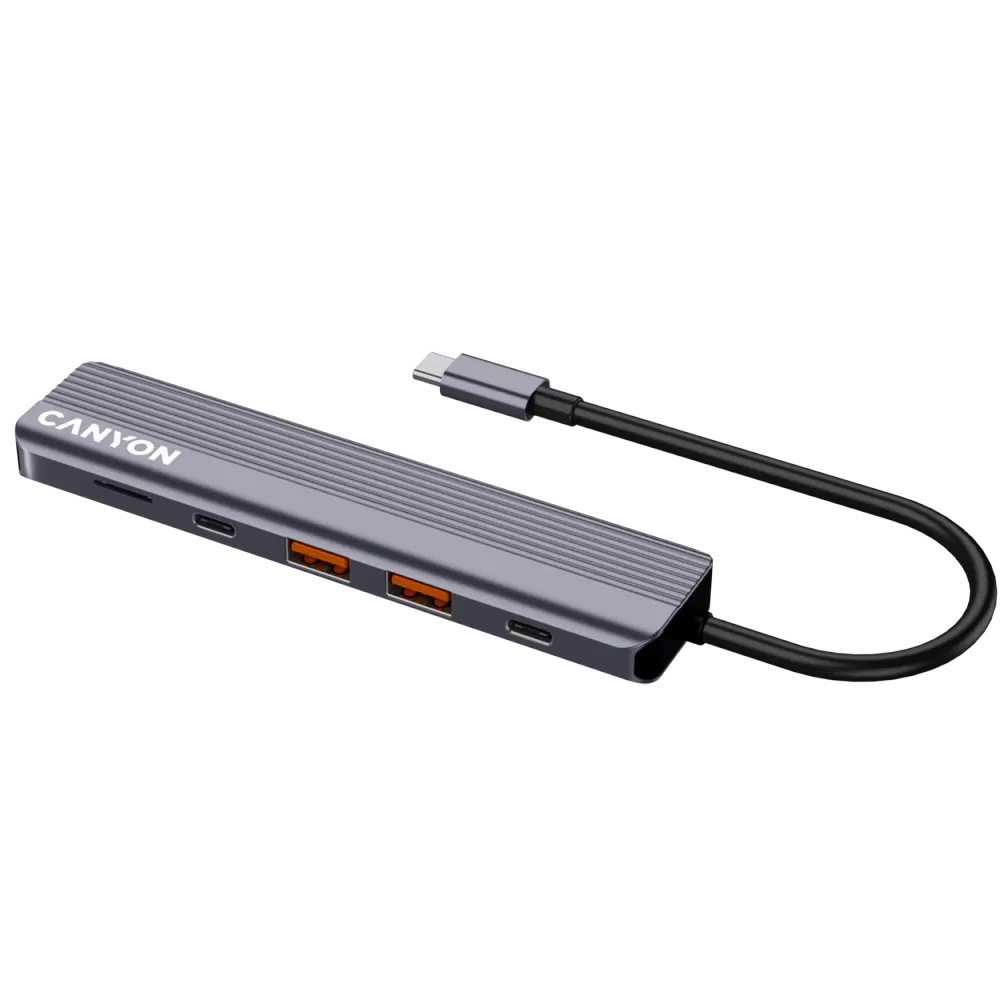 Canyon Hub DS-17 6 in 1 USB-C Grey