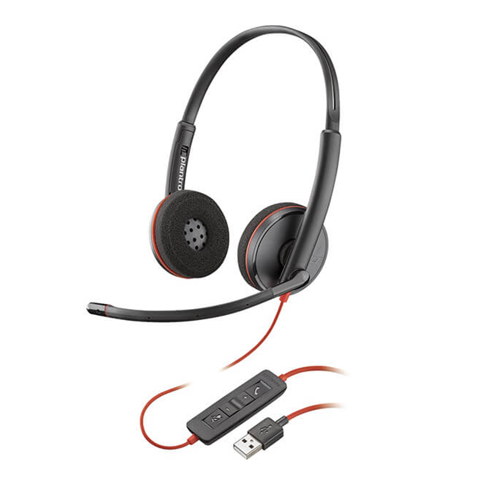 Plantronics Blackwire C3220 Headphones Black