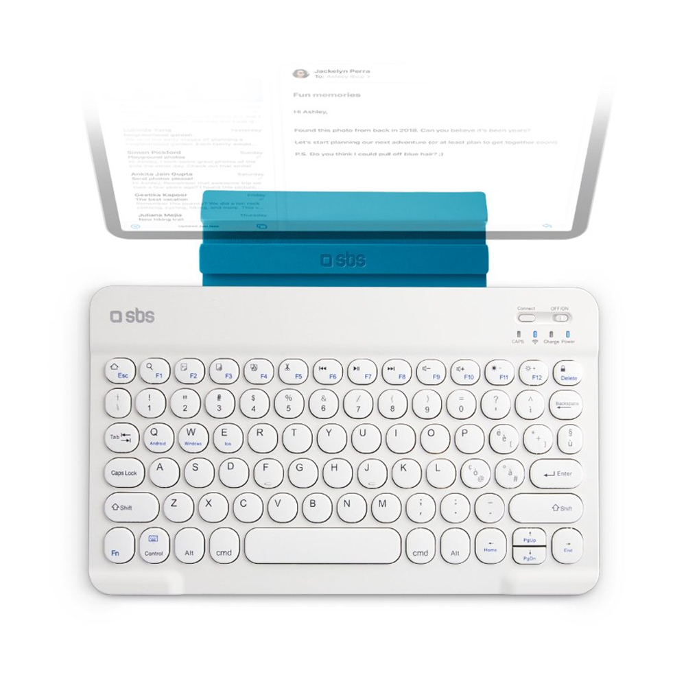 SBS Universal Bluetooth Keyboard UK White