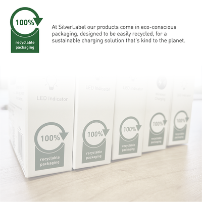 SilverLabel Mains Charger and Lightning Cable Bundle