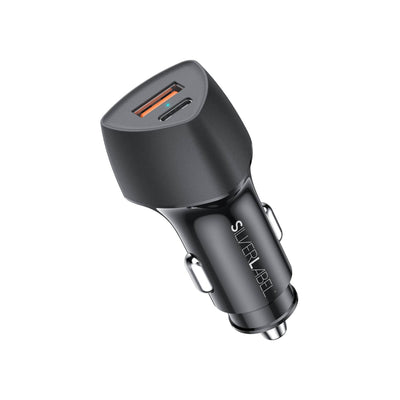 SilverLabel 33W Multi Port Car Charger Black