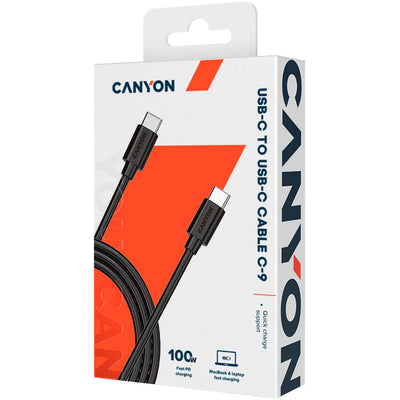 Canyon USB Type-C to USB-C Cable 1.2m Black