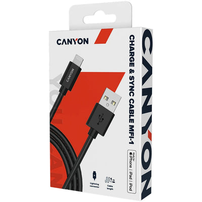 Canyon Charge & Sync MFI Cable 1m Black