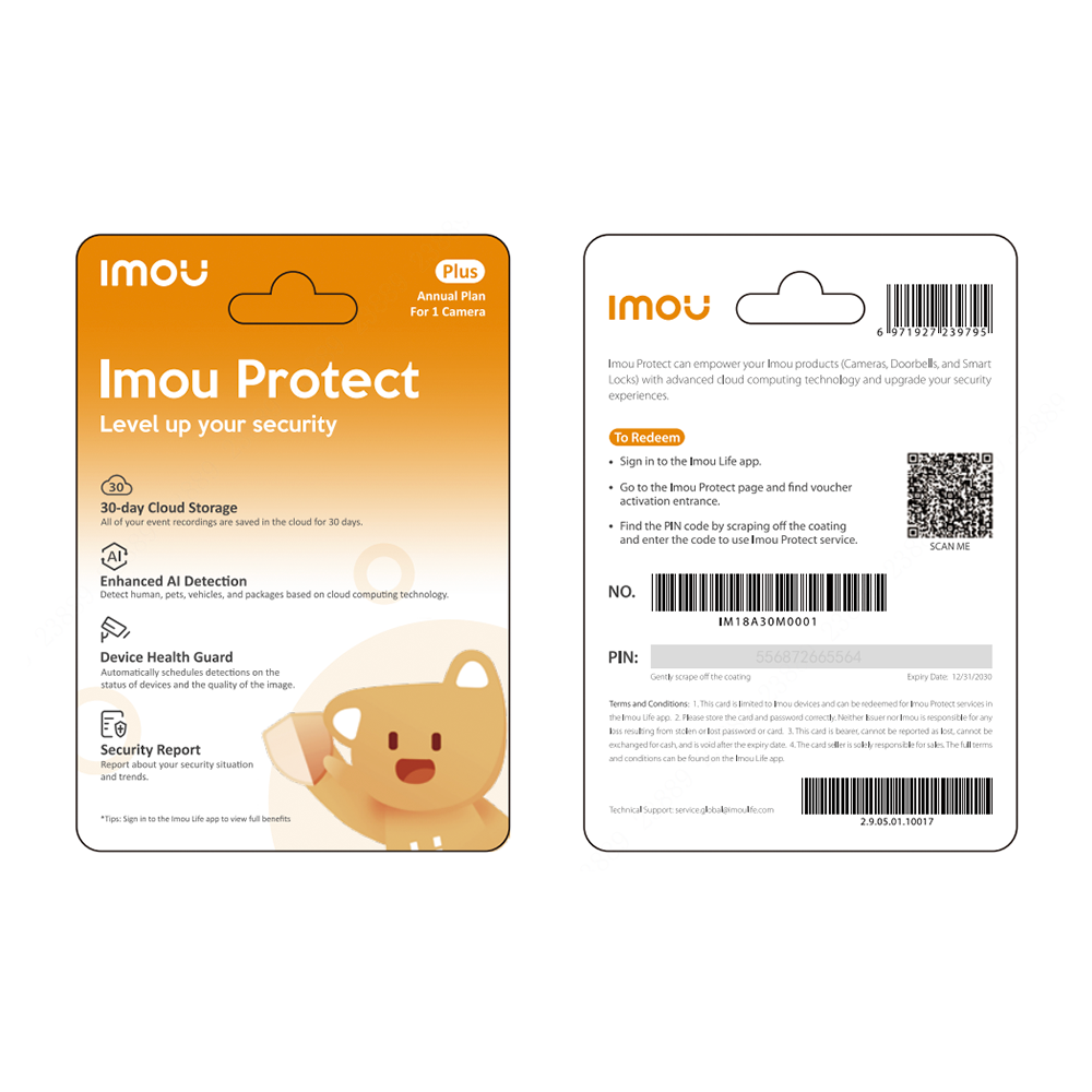 IMOU Protect 'Plus' Annual Plan for one camera