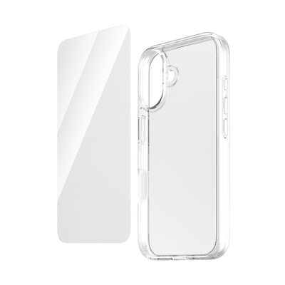 MiTEC MiPROTECT iPhone 16 Phone Case & Glass Bundle - Clear