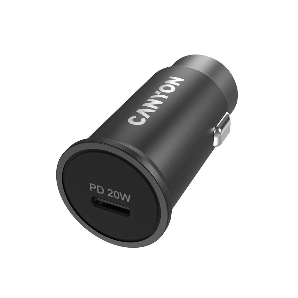 Canyon CCA20 PD 20W USB-C Car Charger Black