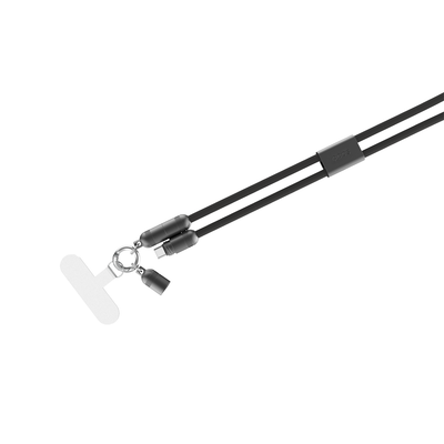 QDOS PowerLoop USB-C Cable/Lanyard Black