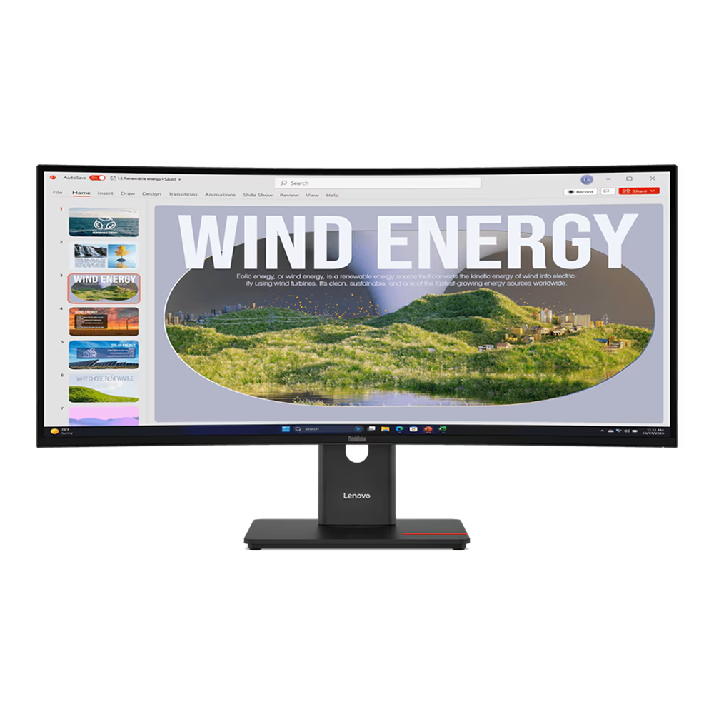 Lenovo Thinkvision T34WD-40 34in Monitor Black