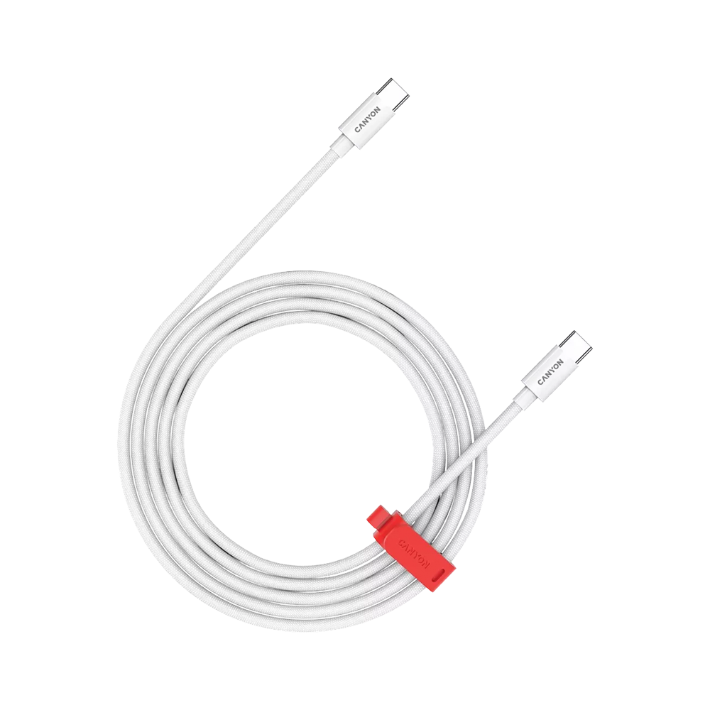 Canyon Cable CC60Ab C-C 60W Braided 1.2M White