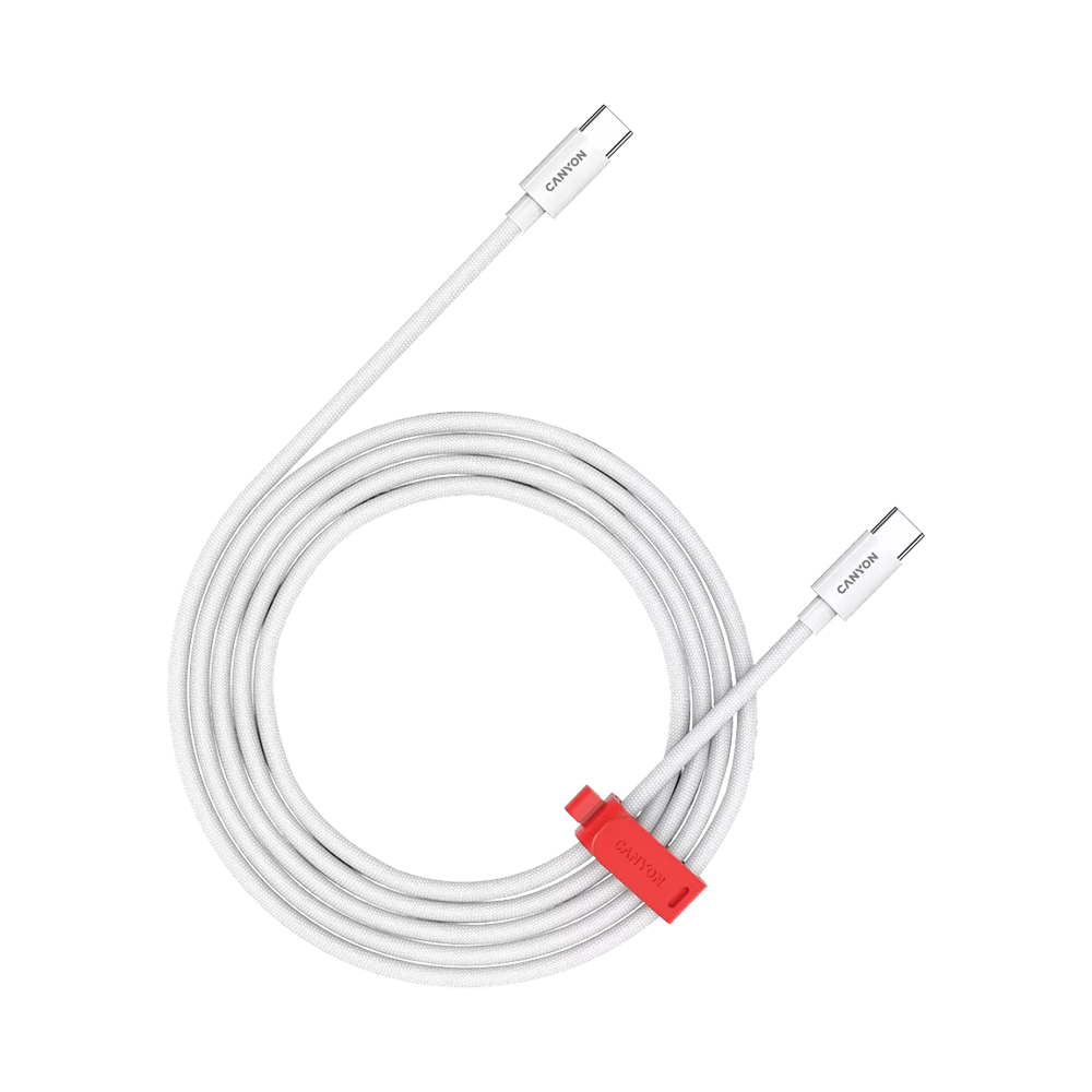 Canyon Cable CC100Ab C-C 100W Braided 1.2M White