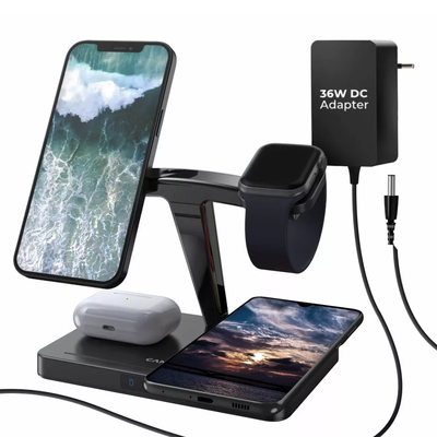 Canyon Wireless charger WS-404 15W 4in1 Black