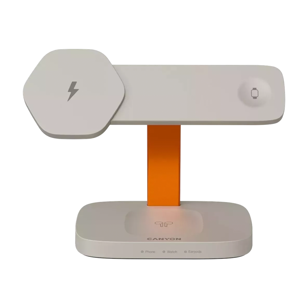 Canyon Hex Wireless Charger WCS-310 3in1 grey/orange