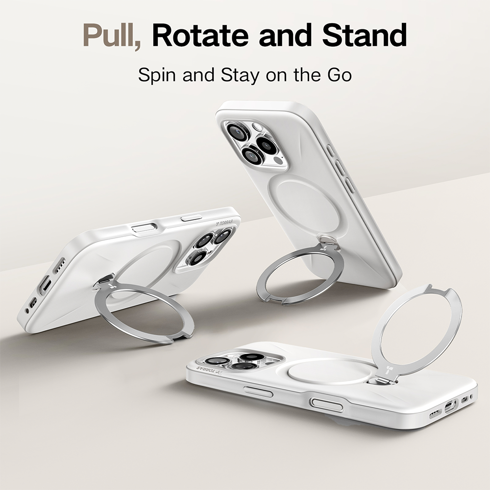 TORRAS Ostand Spin Fusion Case for iPhone 16 Pro 