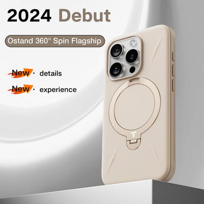 TORRAS Ostand Spin Fusion Case for iPhone 16 Pro Max Desert Gold 