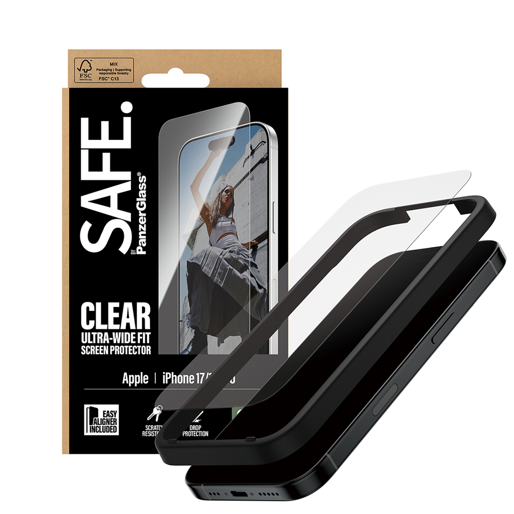 SAFE Glass for iPhone 17 and 16 Pro UWF with Aligner