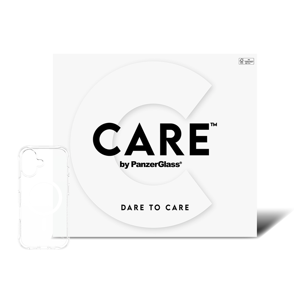 PanzerGlass CareCase MagSafe iPhone 17 Clear White