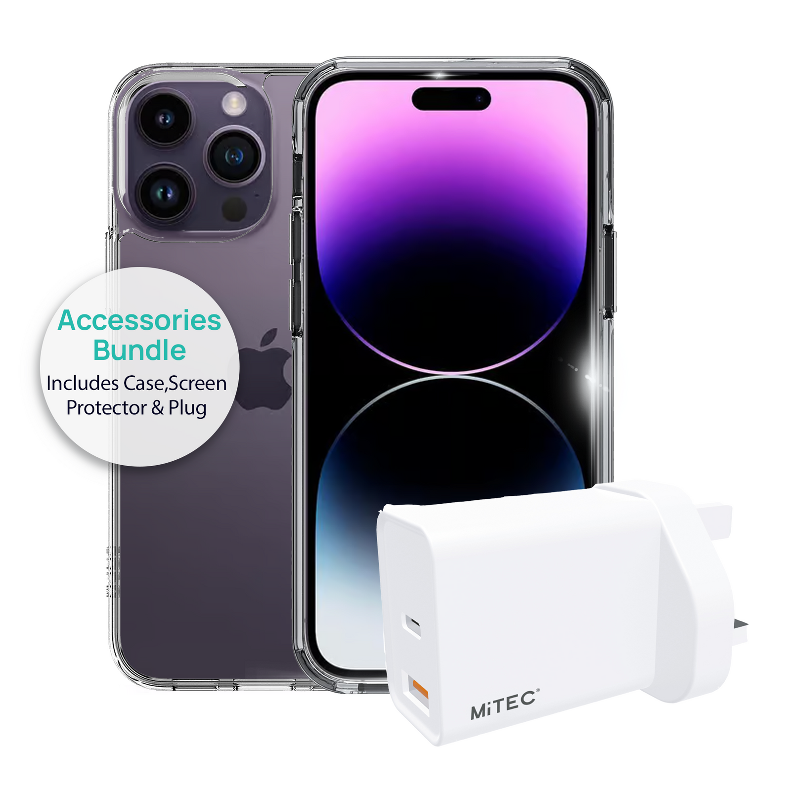 iPhone 14 Pro  3in1 Accessory Bundle