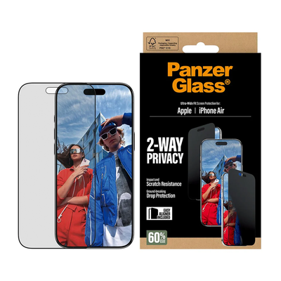 PanzerGlass 2-Way Privacy Glass iPhone Air UWF EasyAligner