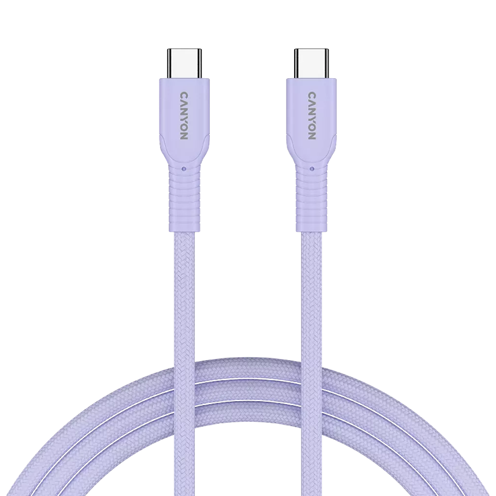 CANYON cable OnWire 60CL C-C 60W COLOR Braided 1m
