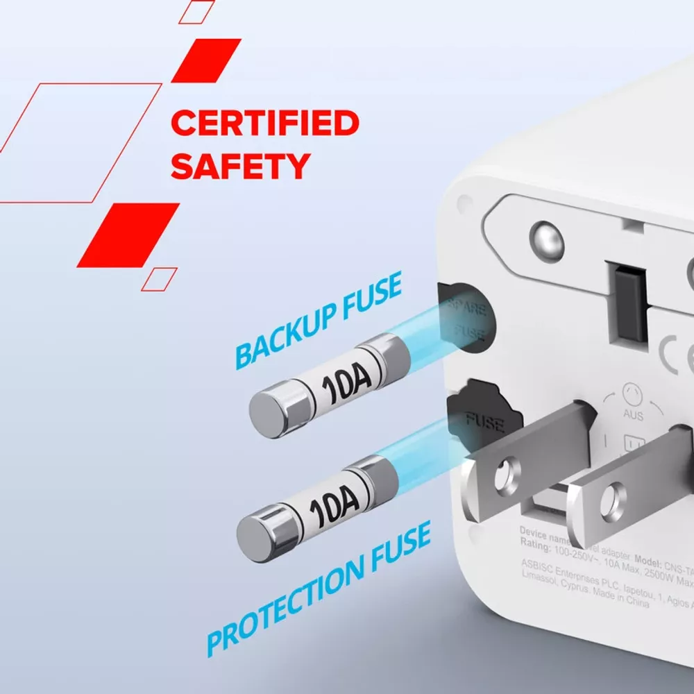 Canyon Travel Adapter OnTour One EU/UK/US/AUS White