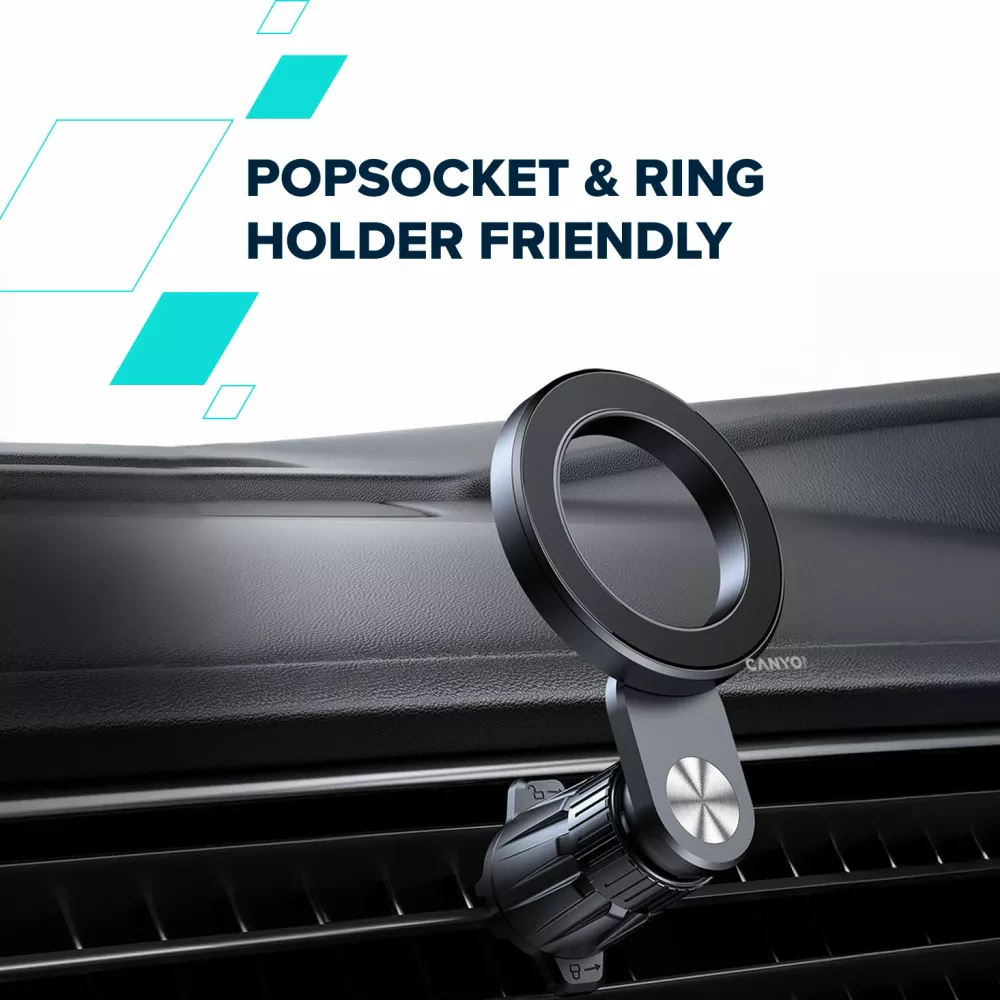 Canyon Magnetic car holder OnGrip 12 suction + air vent Black