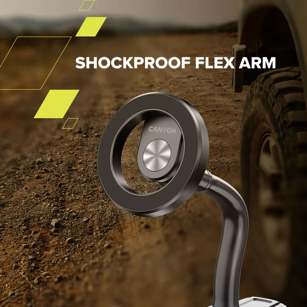 Canyon Magnetic car holder OnGrip 12 suction + air vent Black