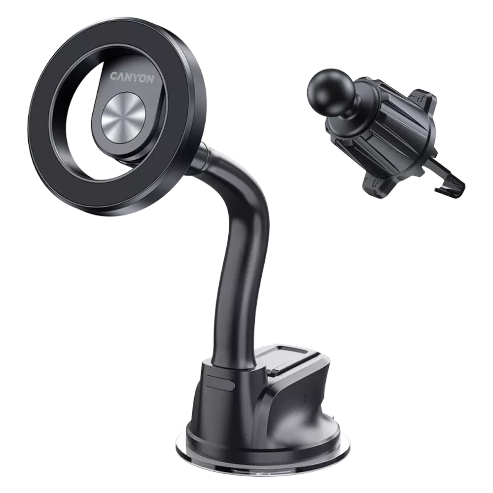 Canyon Magnetic car holder OnGrip 12 suction + air vent Black