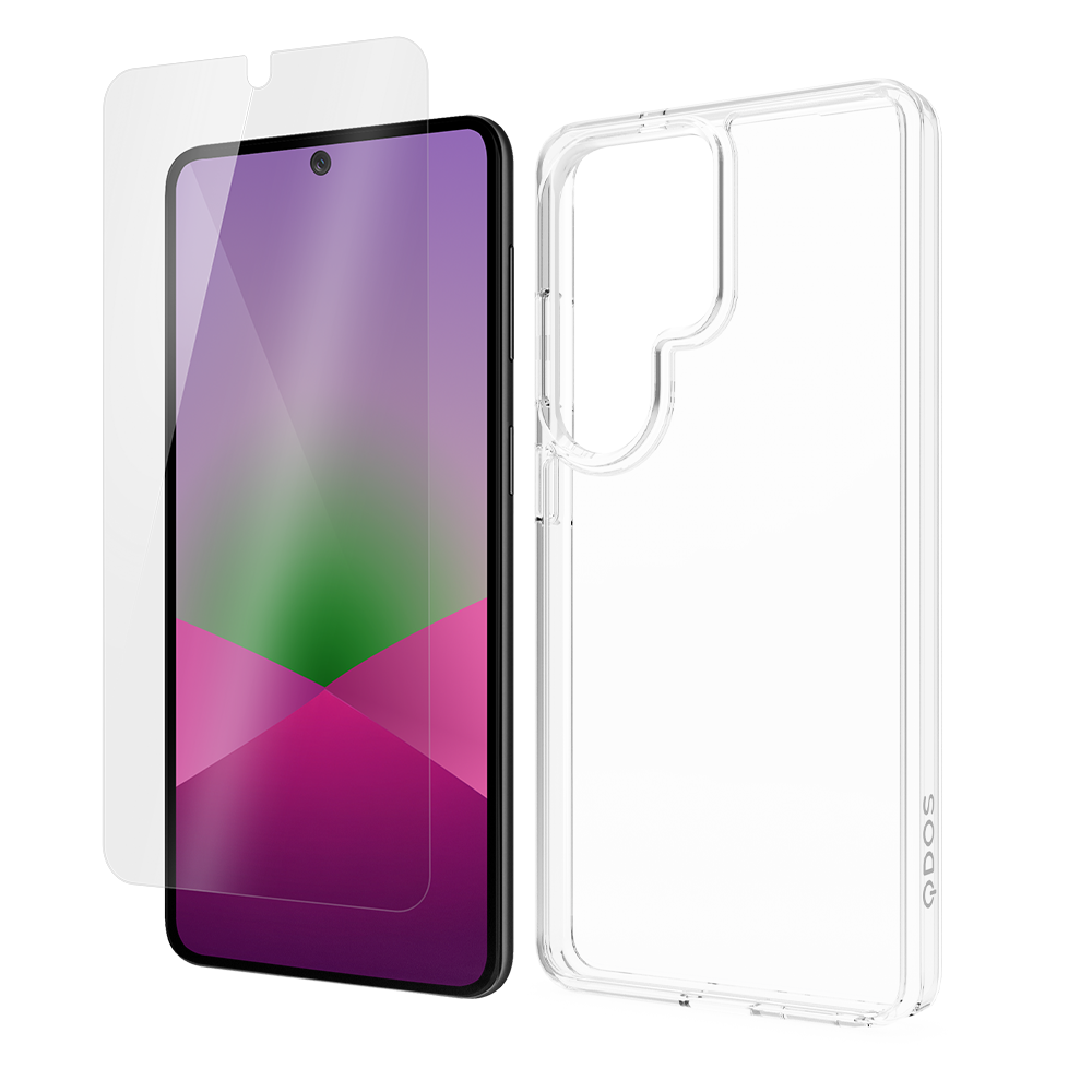 QDOS Dual Defence+ Bundle For Samsung Galaxy S26 Ultra Clear
