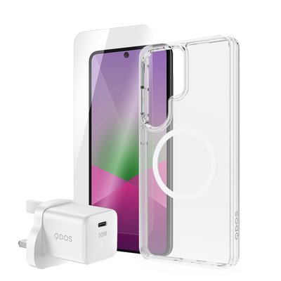 QDOS Protect & Power Bundle Samsung Galaxy S26 Ultra Clear
