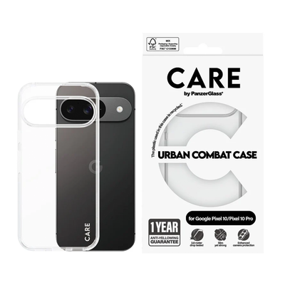 PanzerGlass CARE Urban Combat Case Google Pixel 10/10Pro Clear