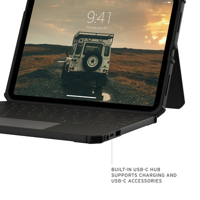 UAG USB-C Keyboard Case for Aple iPad 10.9/11 A16 - Black