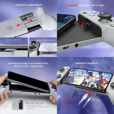  GameSir G8 Mobile Controller USB-C Grey Refurbished