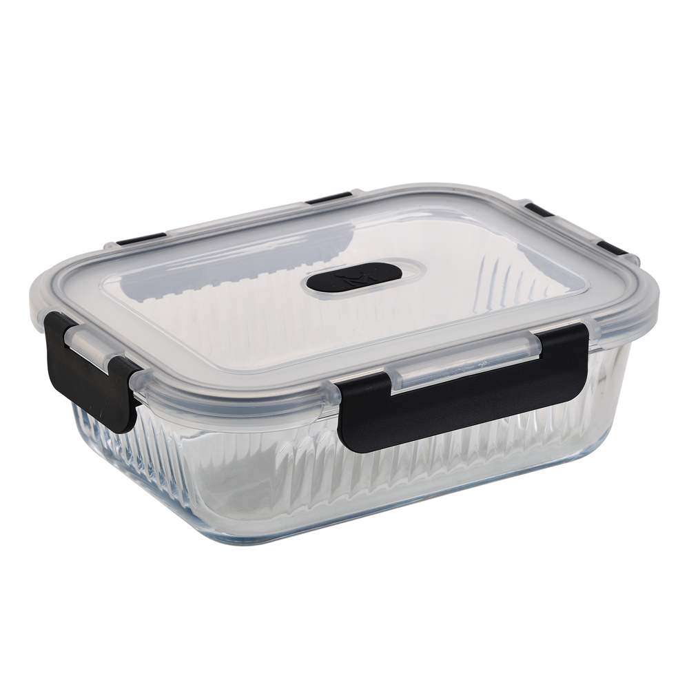 MasterPro Food Container 1.04L High Borosilicate Glass Clear