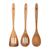 MasterPro Kitchen Tools Set 3Pcs - Acacia Brown