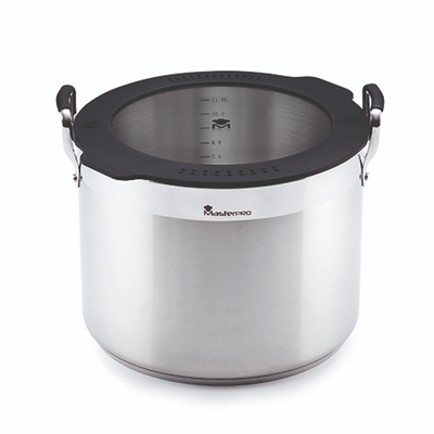 MasterPro Casserole Stainless Steel with Lid Smart- Silver