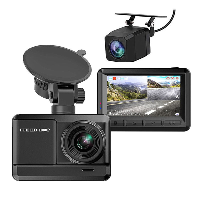 Orskey Q5 1080P Full HD Front and Rear View Dashcam