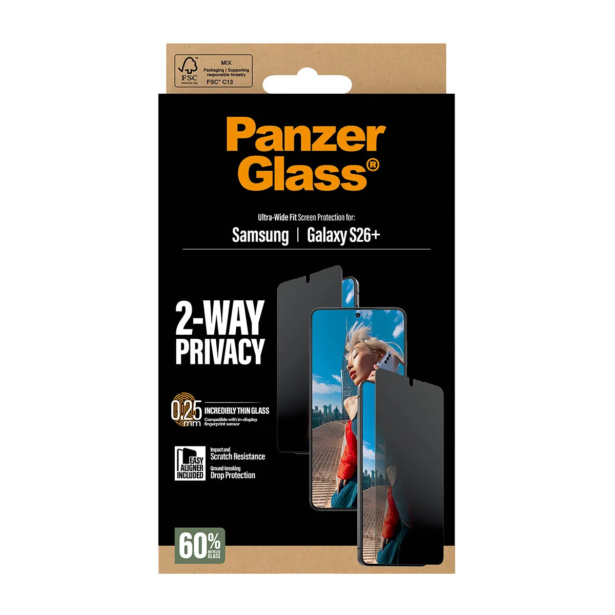 PanzerGlass Privacy Glass for Samsung Galaxy S26+