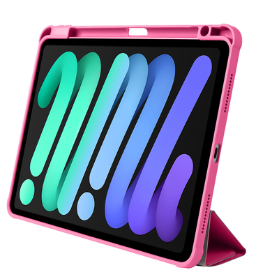 Pomologic Origami Case with Pencil Holder iPad Air 11 Clear/Pink