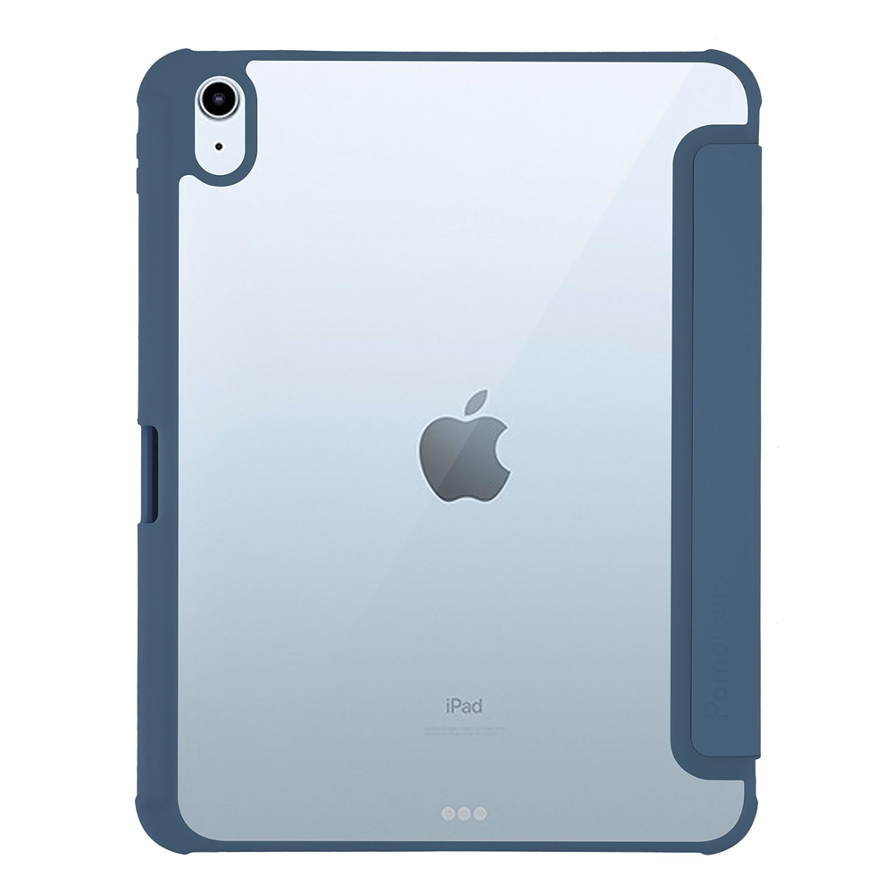 Pomologic Origami Case with Pencil Holder for iPad 10.9 Clear/Navy