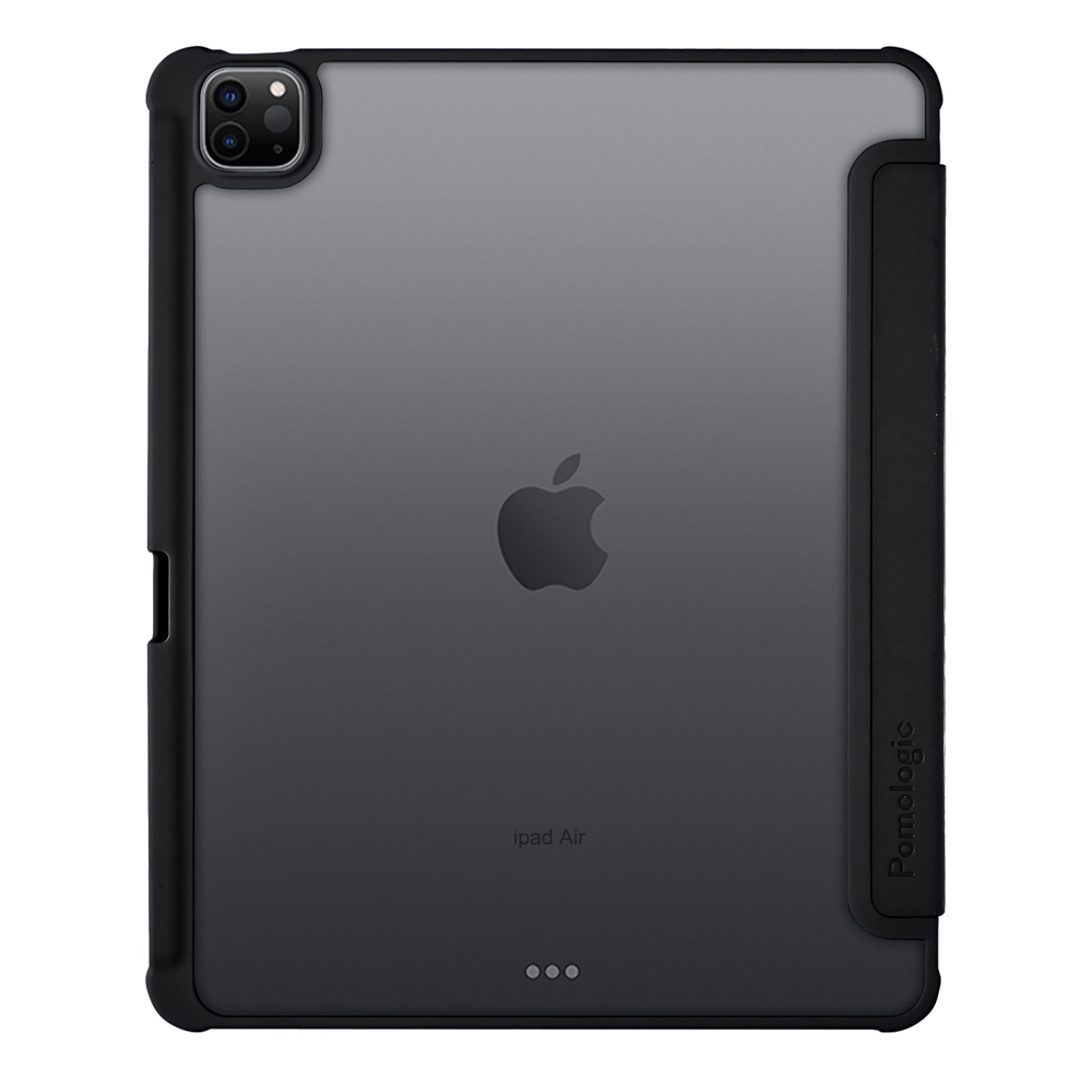 Pomologic Origami Case with Pencil Holder iPad Air 13 Clear/Black