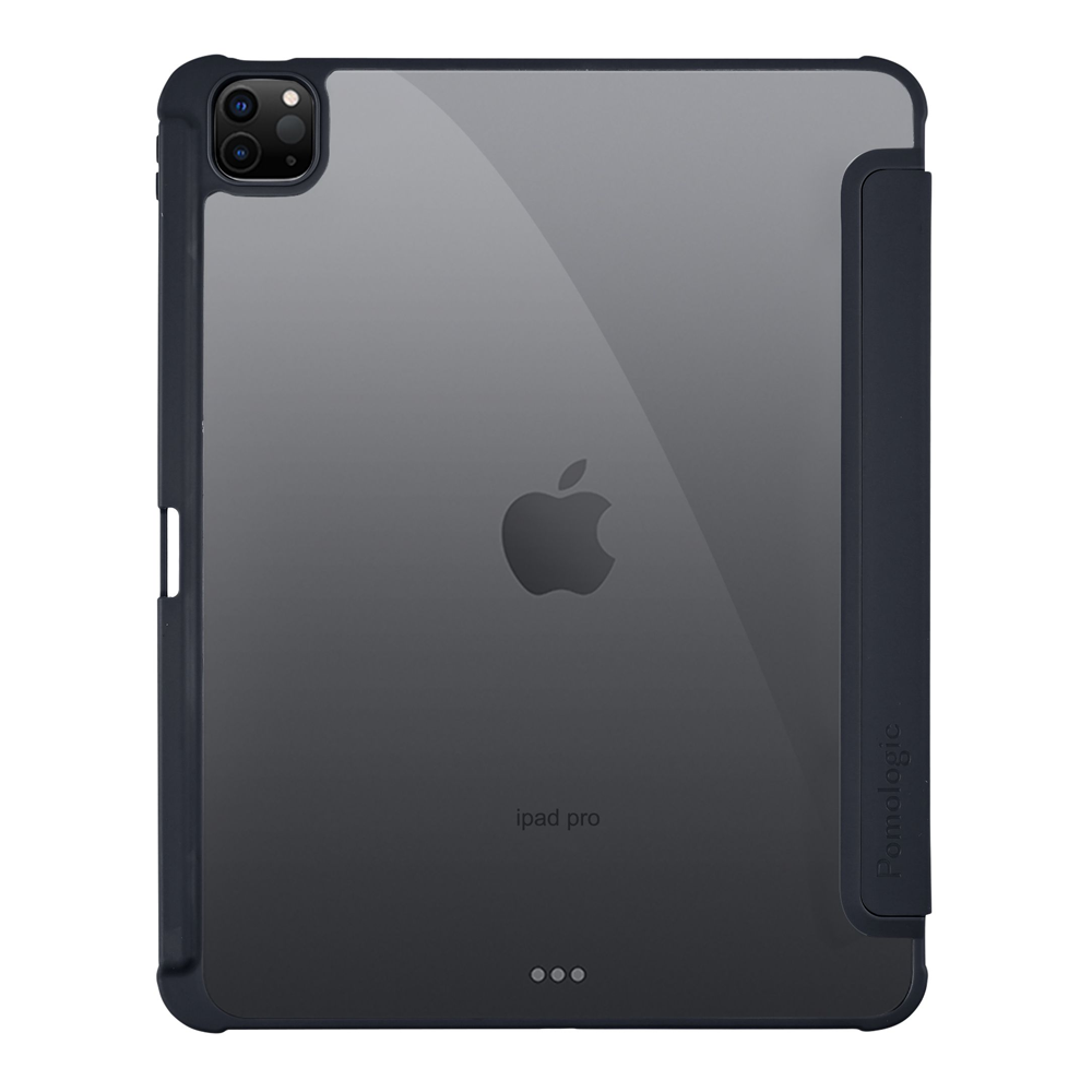 Pomologic Origami Case with Pencil Holder for iPad Pro 13 Clear/Black