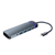 QDOS PowerLink COMBI 8-in-1 USB-C Hub - Space Grey