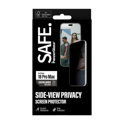 Photo of PanzerGlass SAFE Privacy Glass Apple iPhone 18 Pro Max w/EasyAligner 3